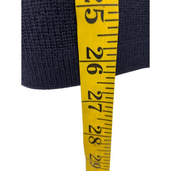 Vintage Abercrombie and Fitch Heavy Knit Red Navy Blue Sweater Sz XL Hong Kong - Picture 6 of 8